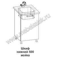 Шкаф нижний мойка Контемп ШНМ 500