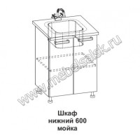 Шкаф нижний мойка Контемп ШНМ 600