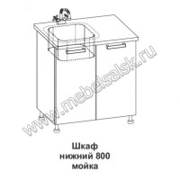 Шкаф нижний мойка Контемп ШНМ 800