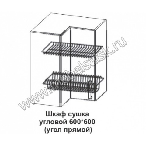Шкаф сушка угловой 600 Контемп ШСУ2