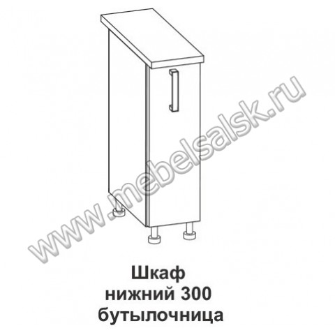 Шкаф нижний бутылочница Крафт ШНБ 200
