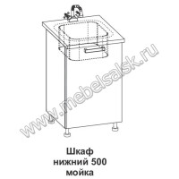 Шкаф нижний мойка Крафт ШНМ 500