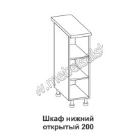 Шкаф нижний открытый Крафт ШНО 200