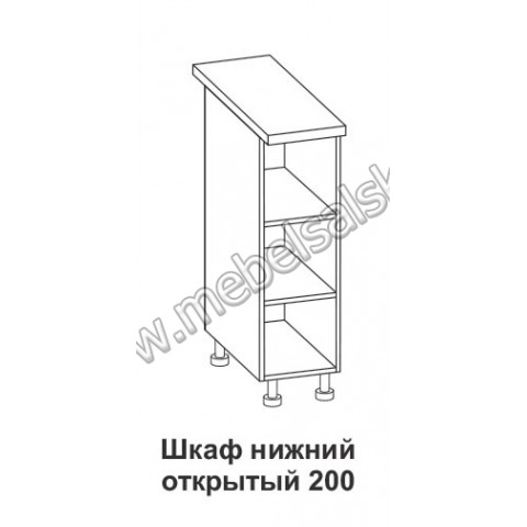 Шкаф нижний открытый Крафт ШНО 200