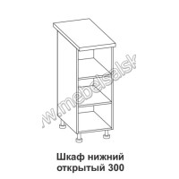 Шкаф нижний открытый Крафт ШНО 300