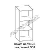Шкаф верхний открытый 300 Крафт ШВО 300