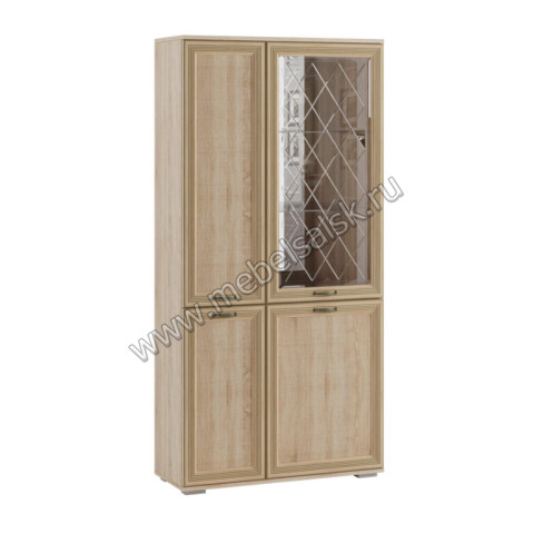 Шкаф с полками и витриной ЛШ-6