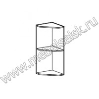 Шкаф верхний торцевой ШВПУ 300 (Белый)