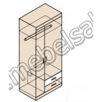 Ника Мод. Н10 Шкаф для одежды (собирается на обе стороны)