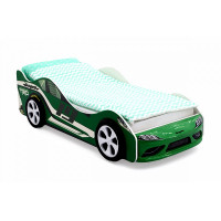Кровать-машина «Супра» зеленая