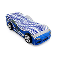 Кровать-машина «Супра» синяя